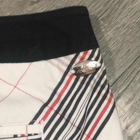 Greg Norman Shark Slanted Plaid Golf Skort size 10 - Picture 8 of 12